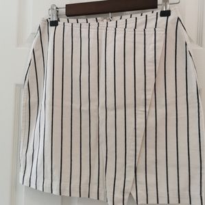 madewell strip mini skirt